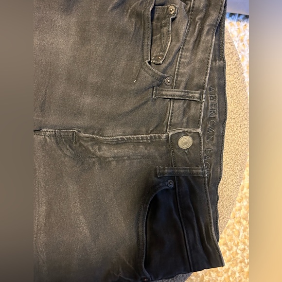 BLACK DENIM FLEX SKINNY JEANS - Picture 3 of 3